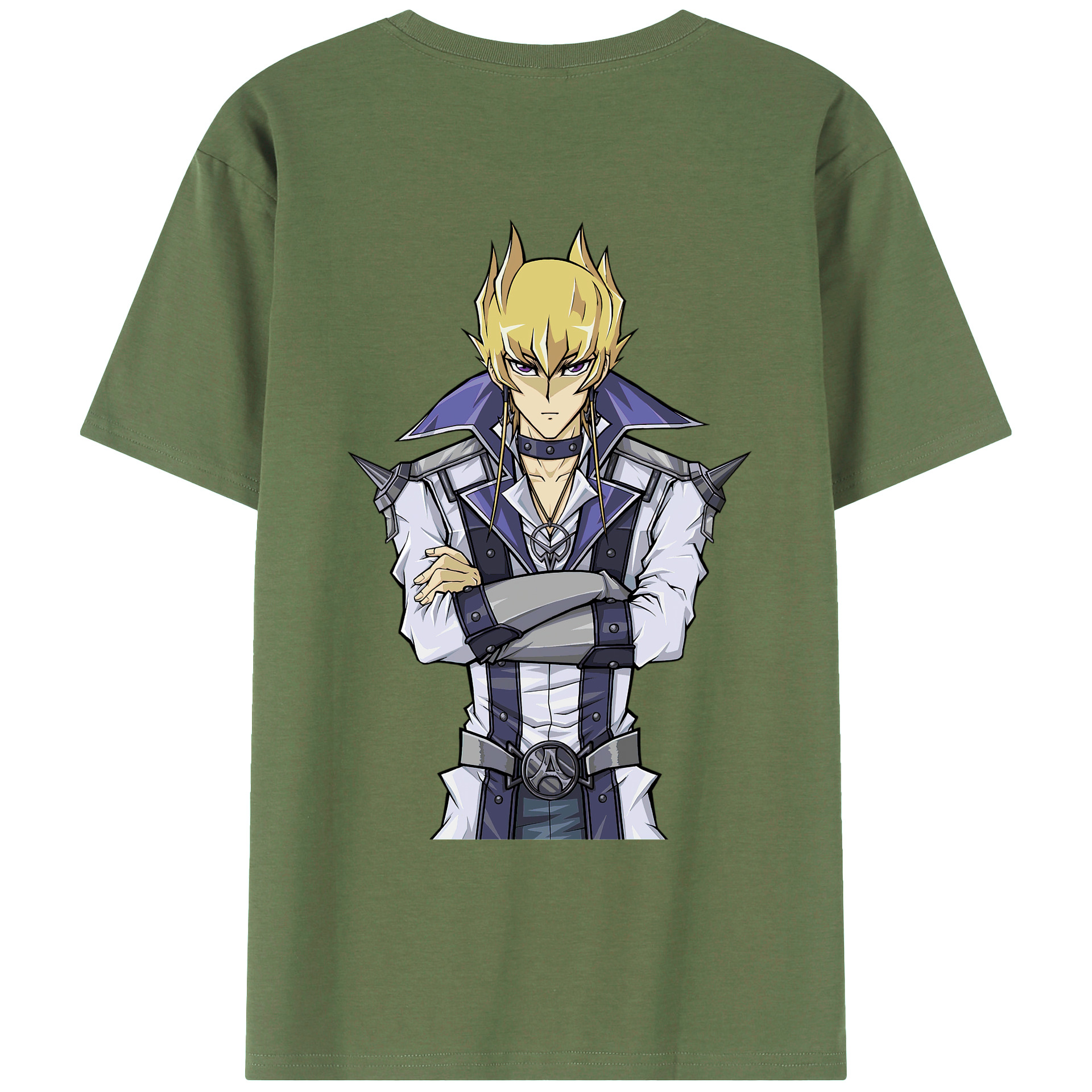 （画像用） 遊☆戯☆王 Yu-Gi-Oh! 綿100％ メンズ半袖Tシャツ（バックプリント） 通気性